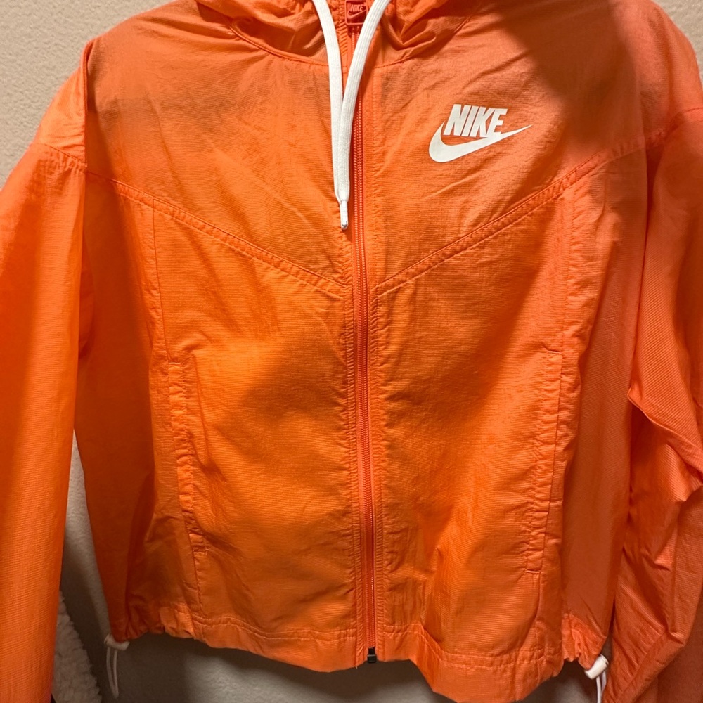 Nike Bright Orange Hooded Jacket